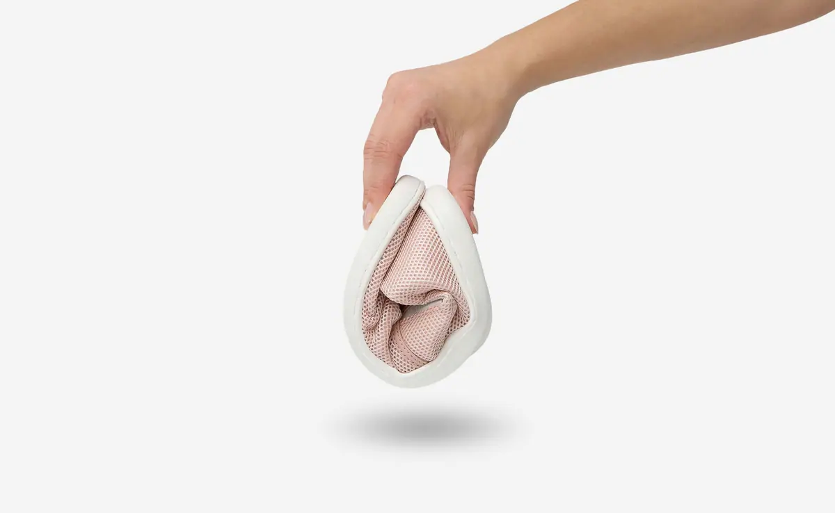 Босоногие слипоны Feelgrounds Droptop Mesh — пыльно-розовый, фото 3
