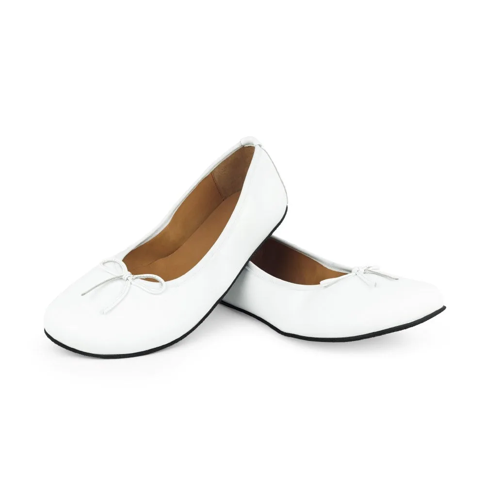 Женские балетки ZAQQ LOOQ White