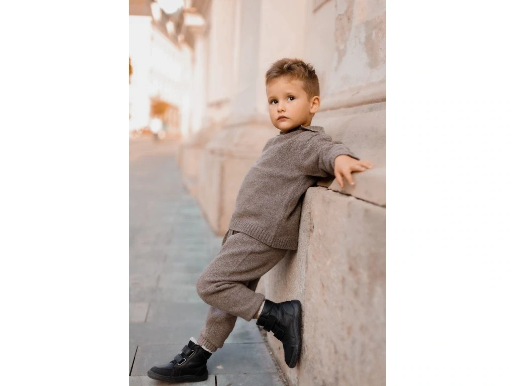 Ботинки Baby Bare Febo Winter Asfaltico — чёрный (детские), фото 5